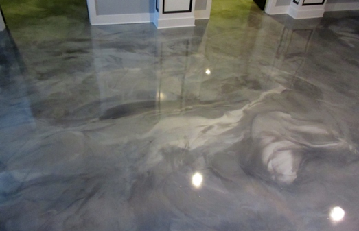 Decorative concrete flooring