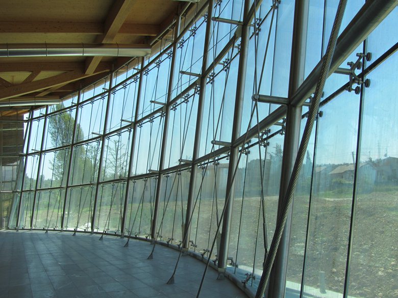 Steel facade