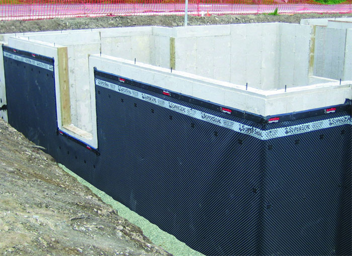 Diffe S Of Waterproofing Membrane - Retaining Wall Waterproofing Home Depot